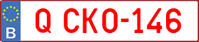 Trailer License Plate